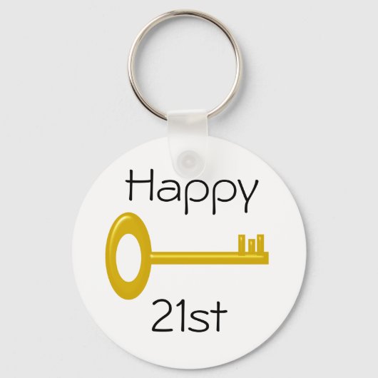 Porte-clés Joyeux 21e anniversaire Keyring (Recto)