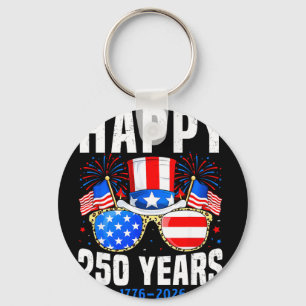 Porte-clés Joyeux 250 ans 1776 2026 anniversaire pour hommes