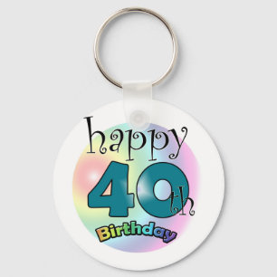 Porte-clés Joyeux 40e anniversaire