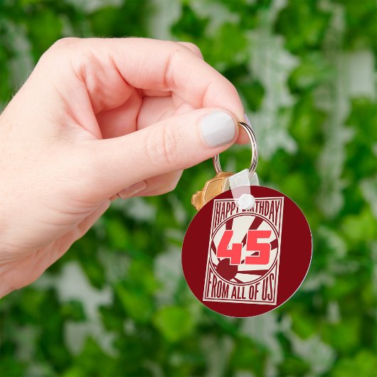 Porte-clés Joyeux 45ème anniversaire