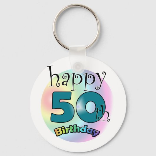 Porte-clés Joyeux 50e anniversaire (Recto)