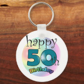 Porte-clés Joyeux 50e anniversaire (Recto)