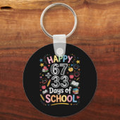Porte-clés Joyeux 67+33 Jours D'école Math 100 Jours Plus Int (Recto)