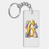Porte-clés Joyeux 6e Anniversaire (Devant gauche)