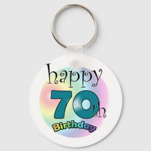 Porte-clés Joyeux 70e anniversaire