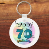 Porte-clés Joyeux 70e anniversaire (Recto)