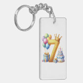 Porte-clés Joyeux 7ème Anniversaire (Devant gauche)