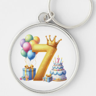 Porte-clés Joyeux 7ème Anniversaire