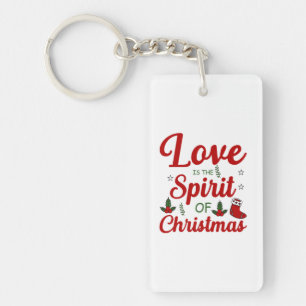 Porte-clés Joyeux Amour De Noël Est L'Esprit De Noël