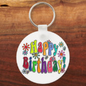 Porte-clés Joyeux anniversaire (Recto)