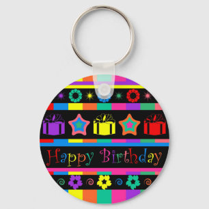 Porte-clés Joyeux anniversaire