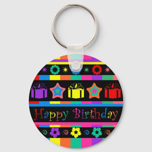 Porte-clés Joyeux anniversaire (Recto)