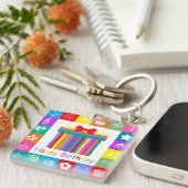 Porte-clés Joyeux anniversaire (Devant Droit)