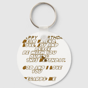 Porte-clés Joyeux anniversaire