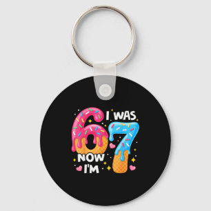 Porte-clés Joyeux Anniversaire 7 Ans J'avais 6 Ans Maintenant