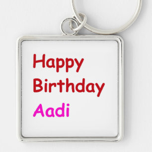 Porte-clés Joyeux anniversaire Aadi