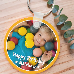 Porte-clés Joyeux Anniversaire Moderne Simple Étoile Photo