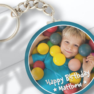 Porte-clés Joyeux Anniversaire Moderne Simple Photo