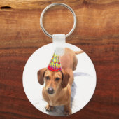 Porte-clés Joyeux anniversaire Porte - clé Dachshund (Recto)