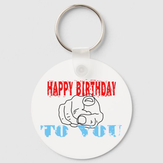 Porte-clés Joyeux Anniversaire Pour Vous (Recto)