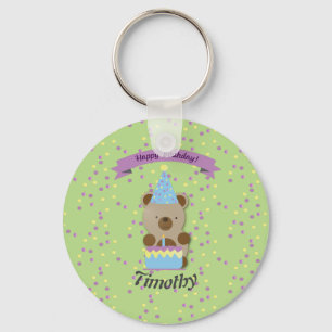 Porte-clés Joyeux Anniversaire Teddy Bear