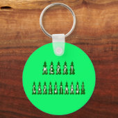 Porte-clés Joyeux arbre de Noël Police (Recto)