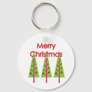 Porte-clés Joyeux arbres de Noël