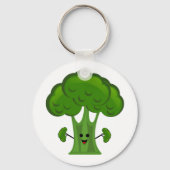 Porte-clés Joyeux Brocoli vert (Recto)