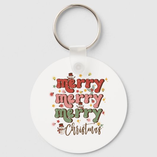 Porte-clés Joyeux cadeau de Noël (Recto)