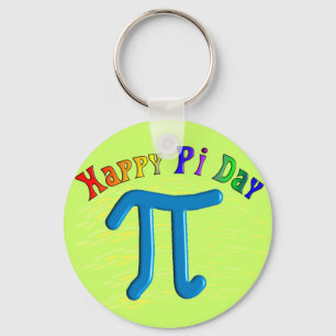 Porte-clés Joyeux Cadeaux Pi Day, Unique Conception Embossée