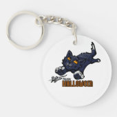 Porte-clés Joyeux chat d'Halloween Chasing souris (Devant)