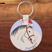 Porte-clés Joyeux Cheval de Noël (Recto)