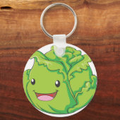 Porte-clés Joyeux choux légumes souriant (Recto)