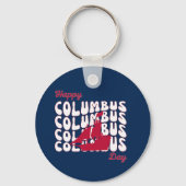 Porte-clés Joyeux Columbus Day Super (Recto)