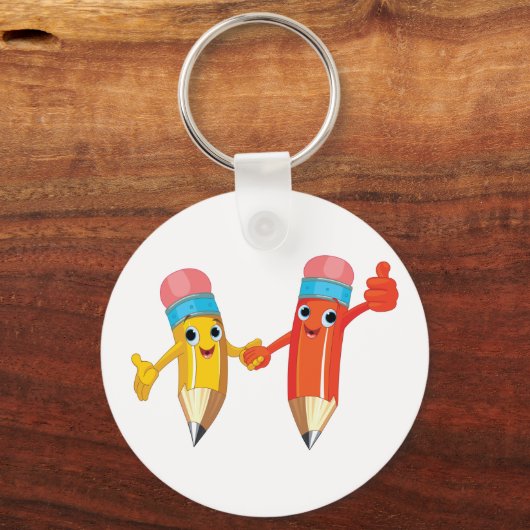 Porte-clés Joyeux crayons (Recto)