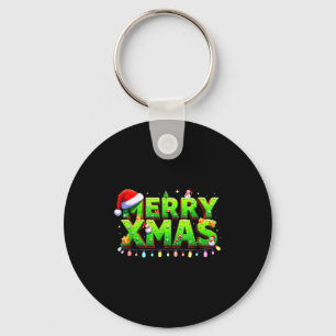 Porte-clés Joyeux Creeper Pixel Art Noël Drôle Gamer