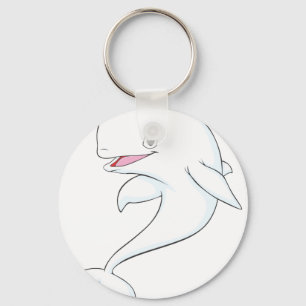 Porte-clés Joyeux dessin de baleine de Beluga