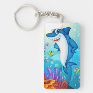 Porte-clés Joyeux dessin de requin-23685