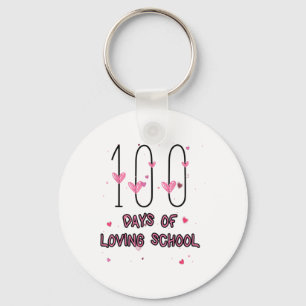 Porte-clés Joyeux Enseignant De Coeur Valentine Cute 100 Jour