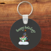 Porte-clés Joyeux et Noël magique avec un Twist Dragon (Recto)