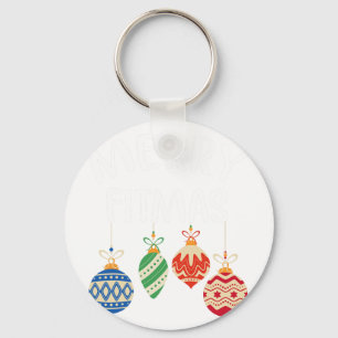 Porte-clés Joyeux Fitmas Pour L'Exercice De Noël Joyeux Gym V