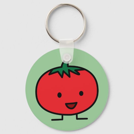 Porte-clés Joyeux Fruit de tomate de légumes rouges (Recto)