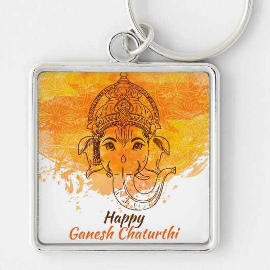 Porte-clés Joyeux Ganesh Chaturthi (Devant)