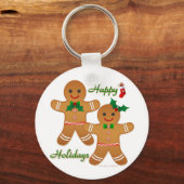 Porte-clés Joyeux Gingerbread Homme Garçon Girl (Recto)