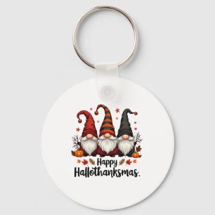 Porte-clés Joyeux Hallothanksmas Halloween Noël Gnomes