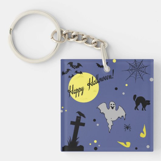 Porte-clés Joyeux Halloween (Devant)