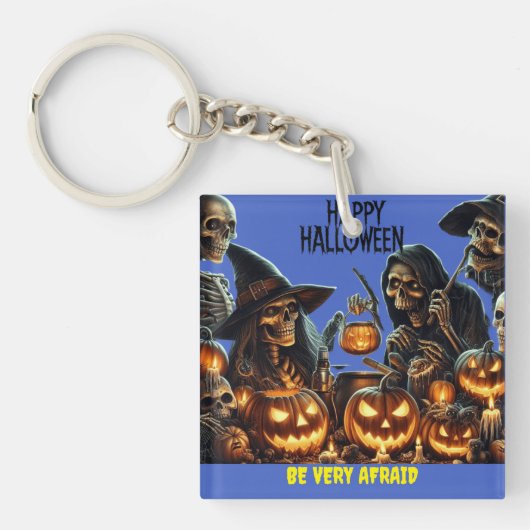 Porte-clés Joyeux Halloween (Devant)