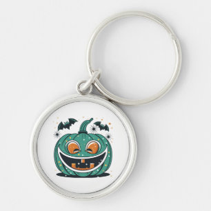 Porte-clés Joyeux Halloween ! Découpez une citrouille !