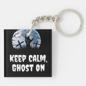 Porte-clés Joyeux Halloween Éffrayant (Dos)