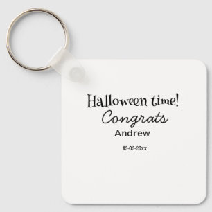 Porte-clés Joyeux Halloween félicitations nom date année dipl